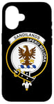 Coque pour iPhone 16 Armoiries Sandilands - Blason de la famille