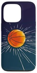 Coque pour iPhone 13 Pro Ballon de basket de sport en couleur classique