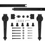 Sifree - Ensemble de Accesoires,Rail Suspendu pour Porte Coulissante,Epée 183cm,Système de Voie Industriel,Roue de Poulie