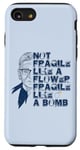 iPhone SE (2020) / 7 / 8 Ruth Bader Ginsburg NOT FRAGILE LIKE A FLOWER BOMB RBG Meme Case