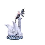 Nemesis Now Alaina D5918V2 Figurine de fée Dragon Blanc 35 cm