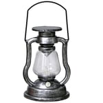 Lampe a Petrole Solaire Retro, Lampe a Bougie Led, Argent - Forehill