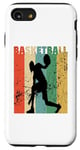 Coque pour iPhone SE (2020) / 7 / 8 Ballon de basket vintage pour homme et femme, rétro vieilli