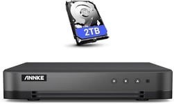 ANNKE 16 CH 1080P Lite DVR Recorder with 2TB Hard Drive for Home CCTV Camera 5 1