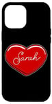 iPhone 12 Pro Max Hand Drawn Heart Sarah - First Name Hearts I Love Sarah Case