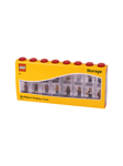 LEGO minifigur display case för 16 minifigurer, rød
