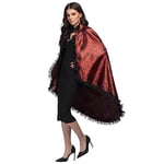 Boland 71022 - Cape Blood Lady avec dentelle pour adultes, cape de vampire pour déguisements de carnaval, accessoires de déguisement pour carnaval et Halloween