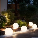 Boule lumineuse solaire 10 cm boule lumineuse solaire jardin led décoration de jardin boule solaire pour extérieur petit, durée d'éclairage environ