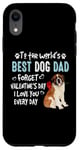 iPhone XR St Bernard Best Dog Dad Valentines Day Funny Puppy Case