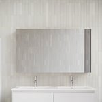 Stano. - Armoire de toilette bloc-miroir fortina largeur 120 cm blanc