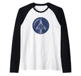 F-4 Phantom II American Jet Plane Badge Raglan Baseball Tee