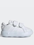 adidas Sportswear Infant Star Wars Grand Court Velcro Trainers - White, White, Size 7 Younger