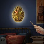 Harry Potter - Blason De Poudlard - Lampe Avec Baguettes De Contrôle