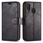 Case Collection pour Coque Samsung A40 - Etui en Cuir avec Fentes Cartes [Blocage RFID] Antichoc [Béquille] Housse Protection pour Coque Samsung Galaxy A40