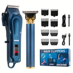 Weeme Professional Men's Haircut Kit USB Rechargeable T-Blade Trimmer & Clipper