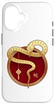 iPhone 16 Zen Taiji Lucky Money Red Pocket Snake Year Pj ART ON BACK Case