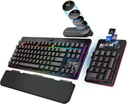 MOUNTAIN Everest Max Gaming Tastatur - MX Blue, ANSI, US-Layout, Schwarz