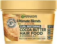 Garnier Hair Mask Dry Curly Hair Cocoa Butter Food Ultimate Blends BRAND NEW