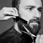 MENS POCKET BEARD HAIR COMB 6" Black Moustache Grooming Wide Fine Teeth Combing