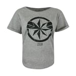 Marvel Ladies - Captain Marvel - Endgame - T-shirt - Grey