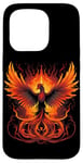 Coque pour iPhone 15 Pro Mythique orange Phoenix Reborn Symbolique Nouveau Départ