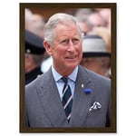 Artery8 King Charles III Third of England Scotland United Kingdom Photo by Dan Marsh Artwork Framed Wall Art Print A4