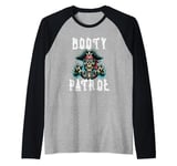 Pirate Costume - Funny Booty Patrol Treasure Pun Raglan Baseball Tee