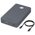 SABRENT Thunderbolt 3 Double Baie Clone Station d'accueil SSD M.2, High-Speed 1500Mbps, boîtier Externe NVMe en Aluminium pour Deux M2 NVMe avec Alimentation, sans Outil (EC-T3DN)