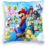 Super Mario Kuddfodral Dekorationskudde Hem Soffa Säng Barnrum Dekoration #5 45*45cm