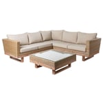 Havesofa Patsy Træ Rattan 235 x 230 x 64,5 cm