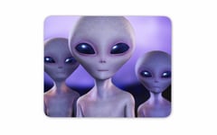 Alien Grey Mouse Mat Pad Aliens UFO Monster Creature Space Computer Gift #8214