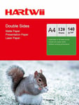 Hartwii 120 Sheets A4 140Gsm Matt Double Side Photo Paper For  Laser Jet Print