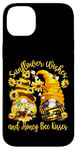 Coque pour iPhone 14 Plus Sunflower Wishes And Honey Bee Kisses With Cute Summer Gnome