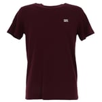 Teddy Smith Tee-Shirt Homme The Tee 1 MC Dark Wine