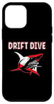 Coque pour iPhone 12 mini Équipement de plongée sous-marine - Drapeau de plongée Shark Drift pour la plongée sous-marine