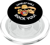 Wheat Will Rock You Funny Food Jeu de mots PopSockets PopGrip pour MagSafe