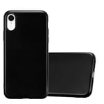 Coque pour Apple iPhone XR en METALLIC NOIR Housse de protection Étui en silicone TPU flexible - Neuf