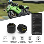 (Moottoripyörän TPMS)Moottoripyörän TPMS kahdella ulkoisella anturilla Bluetooth-yhteensopiva 4.0 5.0 Android/IOS rengaspaineen valvontajärjestelmä