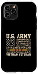 Coque pour iPhone 11 Pro Drapeau de l'armée américaine du Vietnam pour vétéran des États-Unis