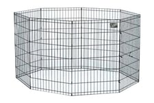 MidWest Homes for Pets 550-36 Cage d'exercice et parc pour chien sans porte ; 60,96 cm x 91,44 cm ; Revêtement de finition noir