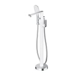 Omnires SC2333XCRB Sacramento Robinet de Baignoire sur Pied, Chrome/White