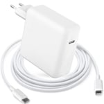 Chargeur Rapide USB C 96W,Adaptateur Secteur Type-C pour MacBook Pro 16/15/14/13 Pouces, iPad Pro 12.9/11 Pouces, Lenovo,Fonctionne avec Tous Les Périphériques USB C,avec câble USB C vers C 2M