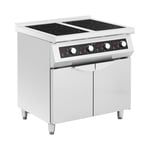 Royal Catering Induktionsspis - 17000 W 4 kokplattor 60–240 °C Förvaringsutrymme