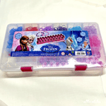 DISNEY FROZEN, DESIGNER LOOM BAND CASE - 2,400 BANDS - 100 CLIPS - MULTI DESIGNS