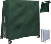 Housse De Protection 210d Étanche Pour Table De Ping-Pong Pour Intérieur Et Extérieur - Vert, 65x28x73in/ 165x70x185cm