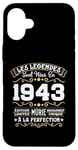 Coque pour iPhone 16 Plus 82ème Anniversaire 82 Ans - Les Légendes Sont Nées En 1943