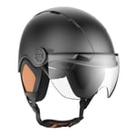 CASR Casque Style de Protection Gris Taille L, Résistant aux Impacts, Respirant, Matériaux Résistants et Facile à Laver, Accessoires Détachables, Taille Ajustable