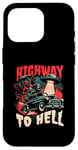 Coque pour iPhone 16 Pro Highway to Hell - Bold Urban Graffiti Esthétique