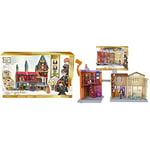 Wizarding World & Harry Potter, Magical Minis Diagon Alley 3-in-1 Playset with Lights and Sounds, 2 Figures, 21 Accessories, Kids’ Toys for Ages 6 and up