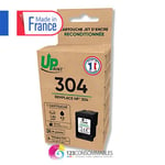 UPRINT Cartouche d'encre remanufacturée HP 304 noire – Remplace N9K06AE – Fabriquée en France